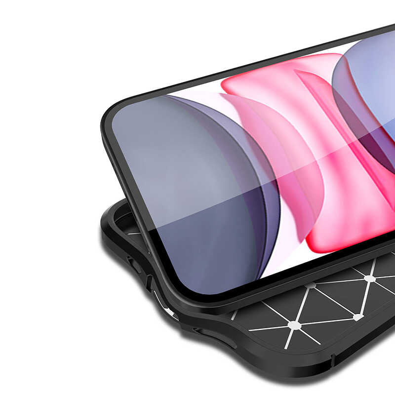 Apple iPhone 12 Kılıf Zore Niss Silikon Kapak Kırmızı