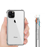 Apple iPhone 12 Kılıf Zore Nitro Anti Shock Silikon Renksiz