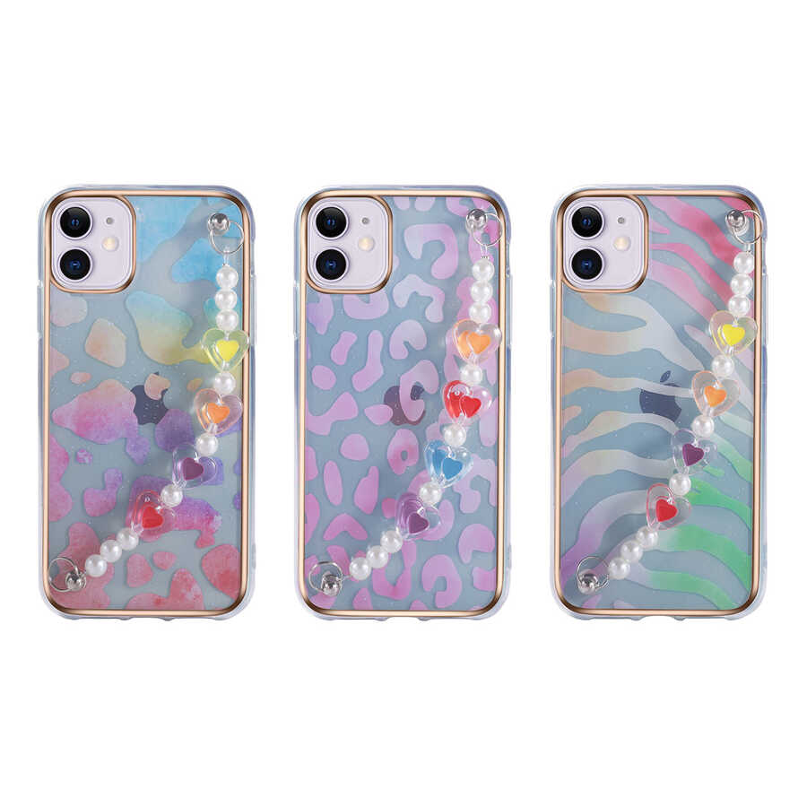 Apple iPhone 12 Kılıf Zore Pilla Kapak Colorful