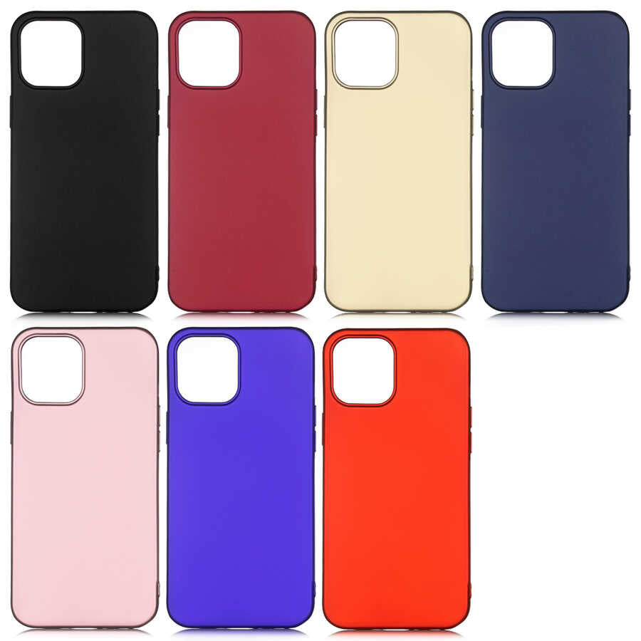 Apple iPhone 12 Kılıf Zore Premier Silikon Kapak Siyah