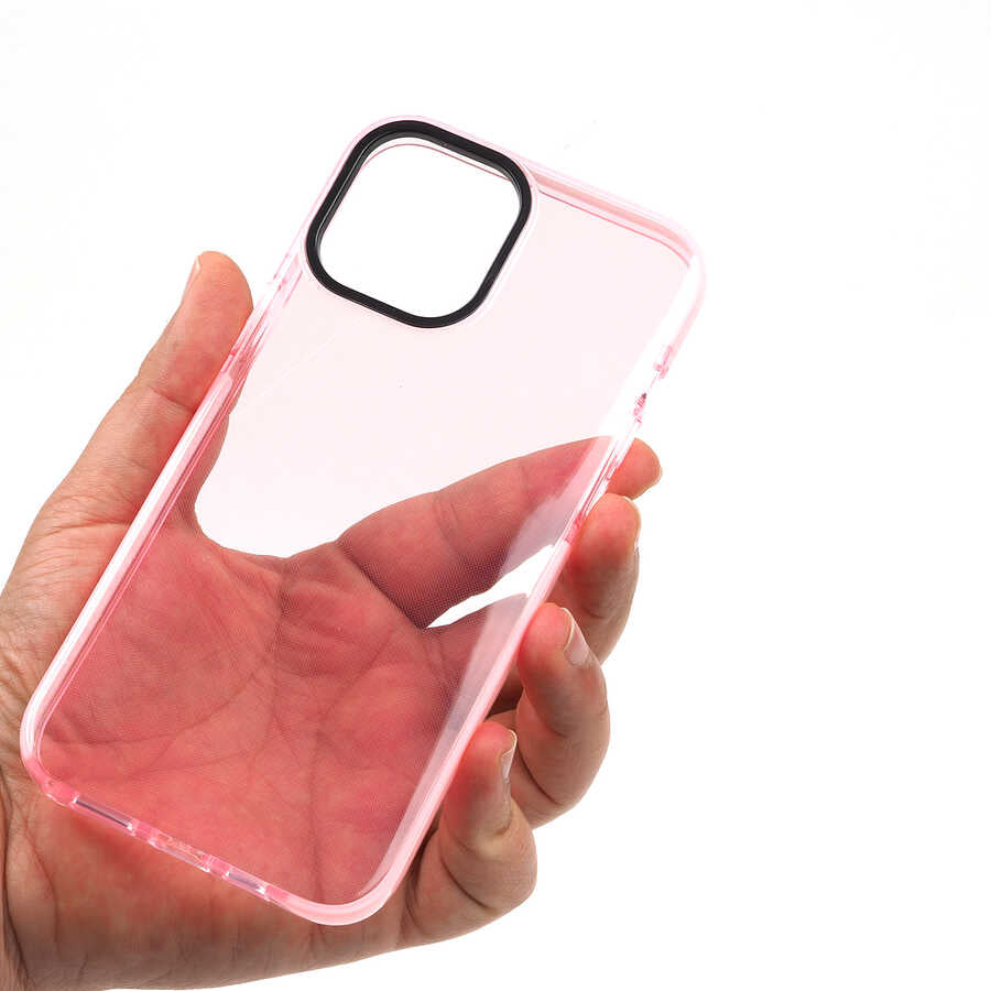 Apple iPhone 12 Kılıf Zore Punto Kapak Turuncu