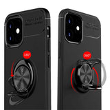 Apple iPhone 12 Kılıf Zore Ravel Silikon Kapak Siyah-Mavi