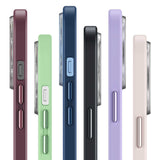 Apple iPhone 12 Kılıf Zore Retro Kapak Lila