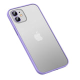 Apple iPhone 12 Kılıf Zore Retro Kapak Lila