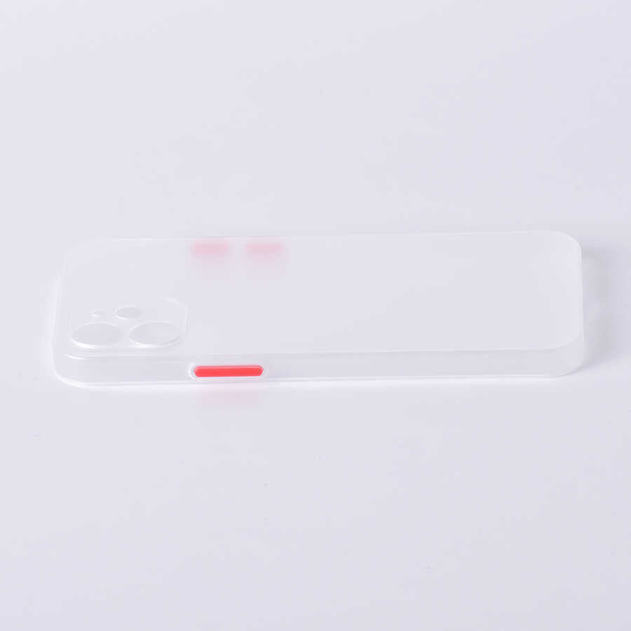 Apple iPhone 12 Kılıf Zore Slims Kapak Renksiz