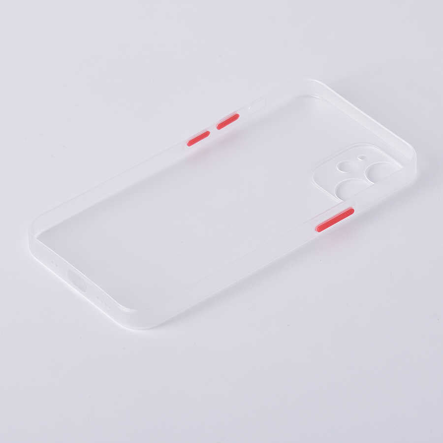 Apple iPhone 12 Kılıf Zore Slims Kapak Renksiz