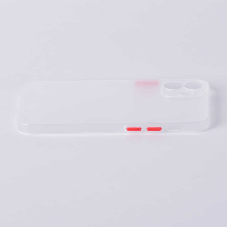 Apple iPhone 12 Kılıf Zore Slims Kapak Renksiz