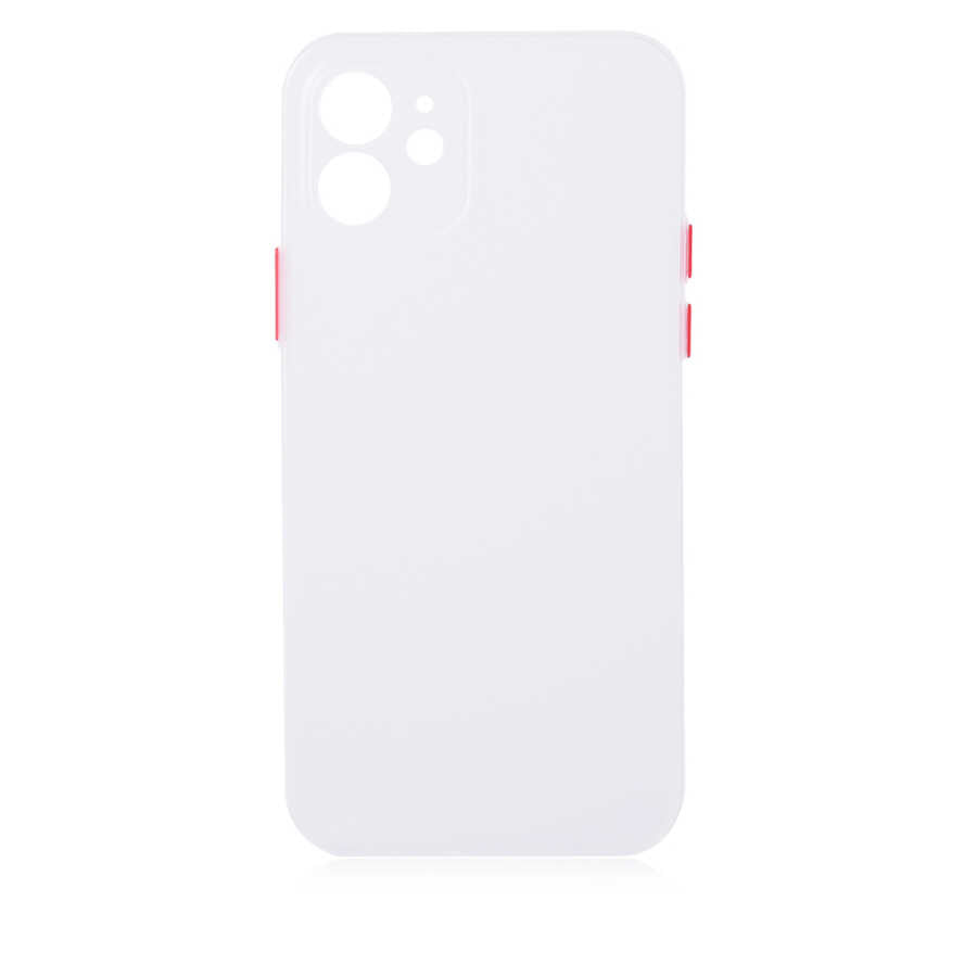 Apple iPhone 12 Kılıf Zore Slims Kapak Renksiz