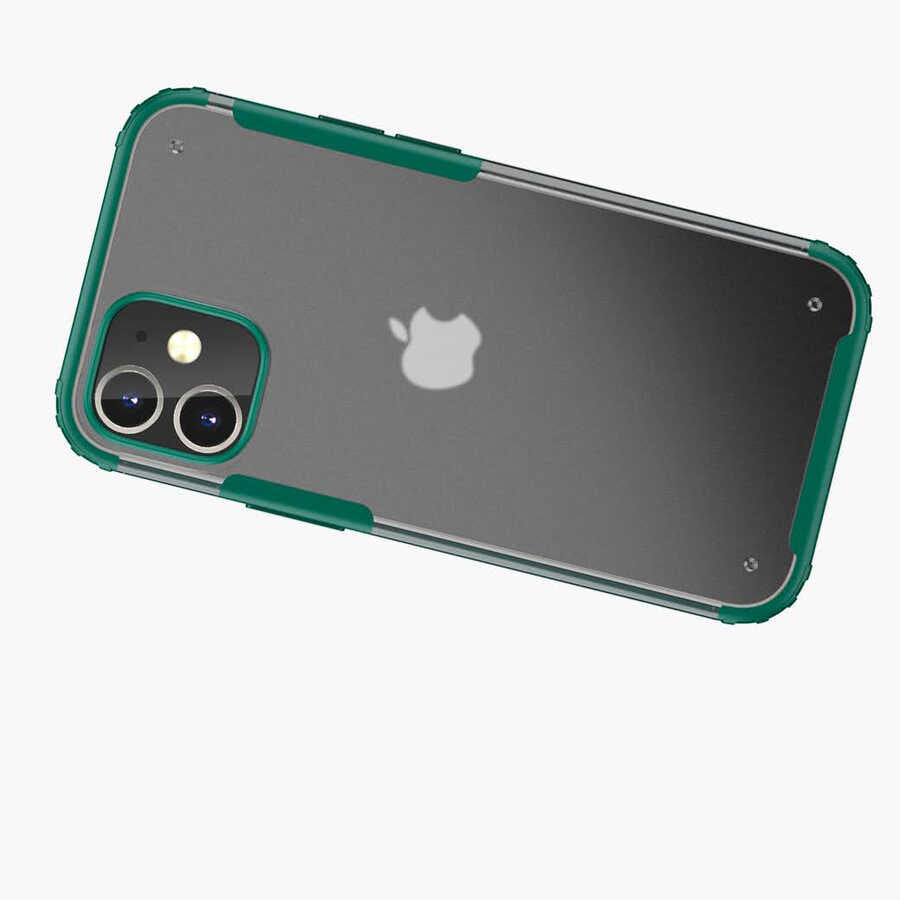 Apple iPhone 12 Kılıf Zore Volks Kapak Koyu Yeşil