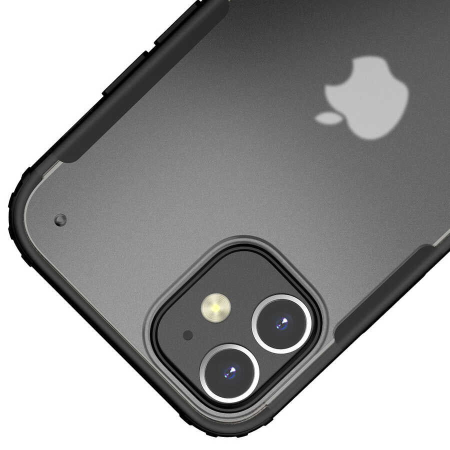 Apple iPhone 12 Kılıf Zore Volks Kapak Siyah