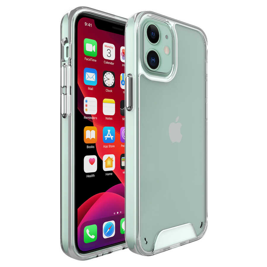 Apple iPhone 12 Mini Kılıf Zore Gard Silikon Renksiz