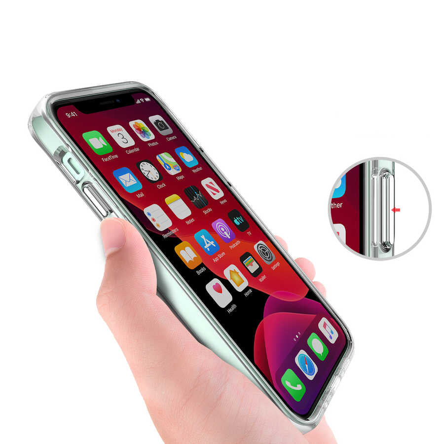 Apple iPhone 12 Mini Kılıf Zore Gard Silikon Renksiz