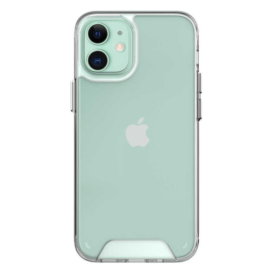 Apple iPhone 12 Mini Kılıf Zore Gard Silikon Renksiz