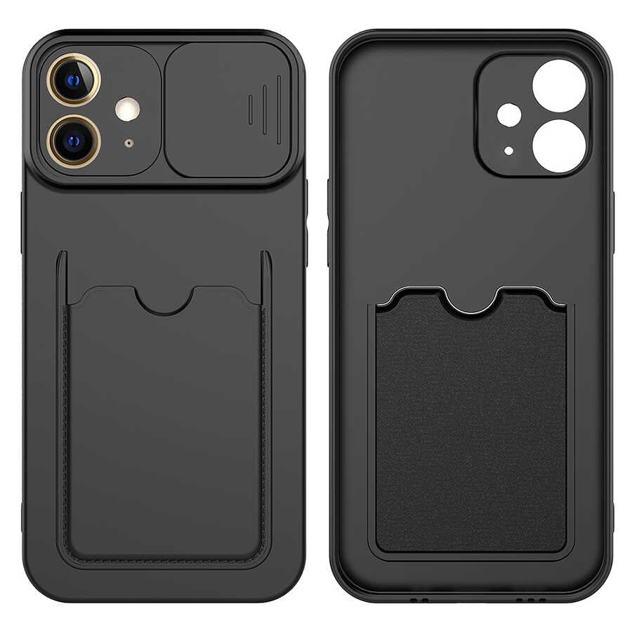 Apple iPhone 12 Mini Kılıf Zore Kartix Kapak Lacivert