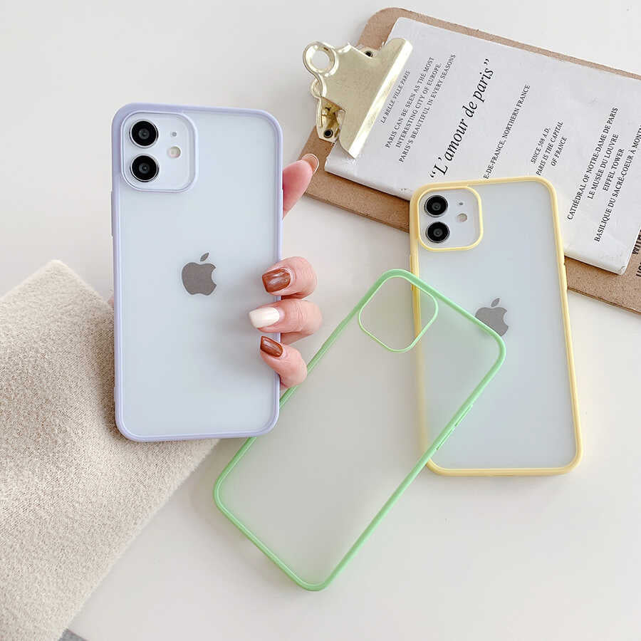 Apple iPhone 12 Mini Kılıf Zore Mess Kapak Mor