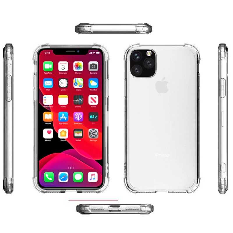 Apple iPhone 12 Mini Kılıf Zore Nitro Anti Shock Silikon Renksiz