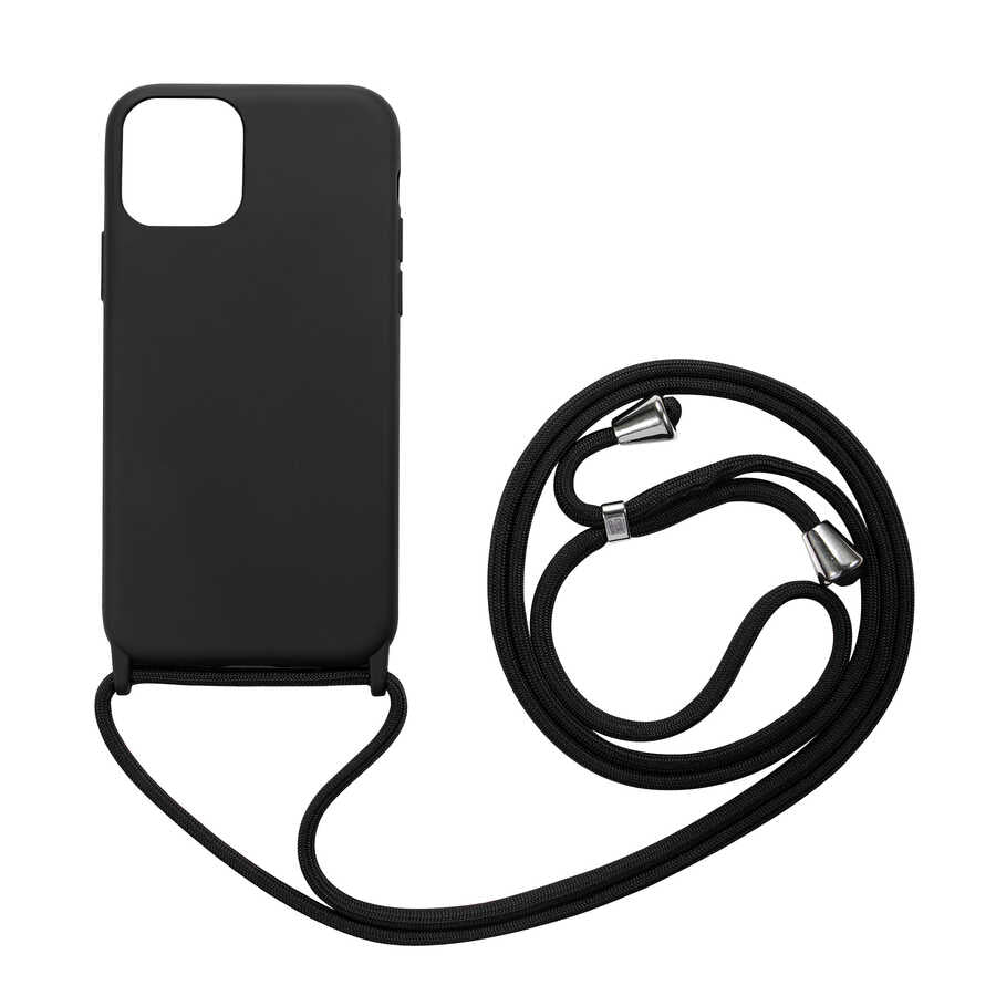 Apple iPhone 12 Mini Kılıf Zore Ropi Kapak Siyah