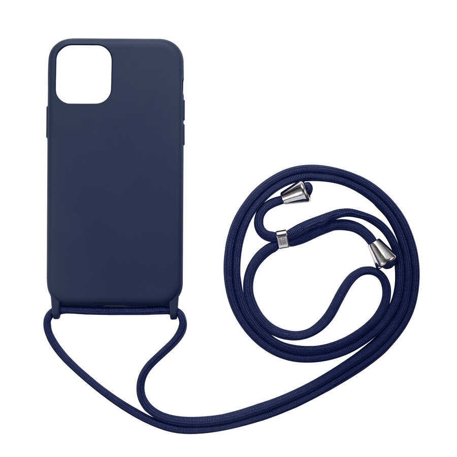 Apple iPhone 12 Mini Kılıf Zore Ropi Kapak Lacivert
