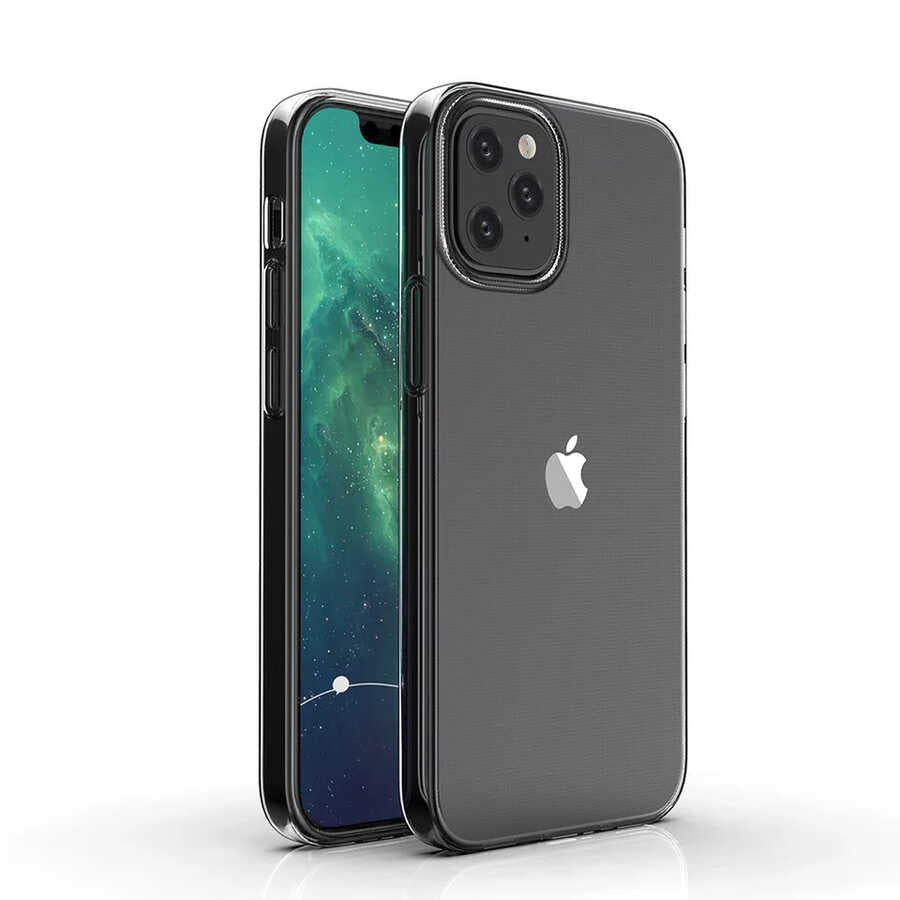 Apple iPhone 12 Mini Kılıf Zore Süper Silikon Kapak Renksiz