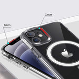 Apple iPhone 12 Mini Kılıf Zore Tacsafe Wireless Kapak Renksiz