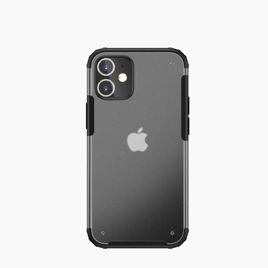 Apple iPhone 12 Mini Kılıf Zore Volks Kapak Siyah