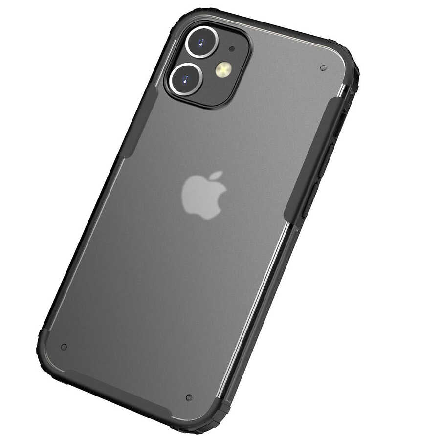 Apple iPhone 12 Mini Kılıf Zore Volks Kapak Siyah