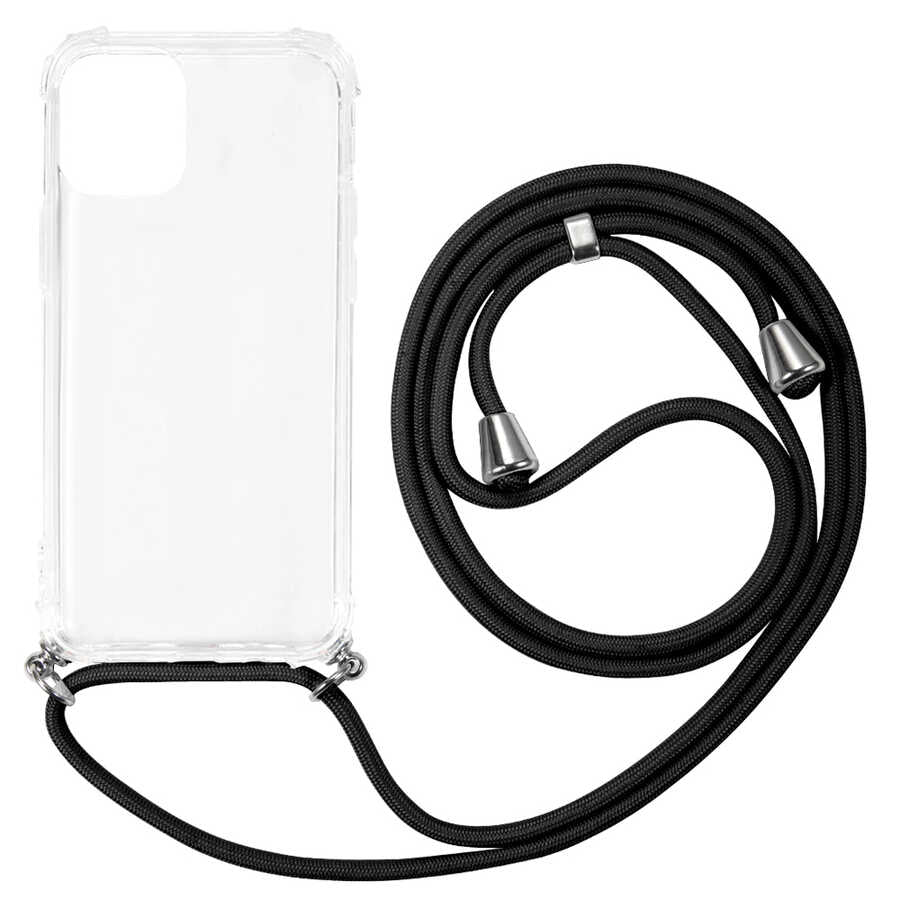 Apple iPhone 12 Mini Kılıf Zore X-Rop Kapak Renksiz