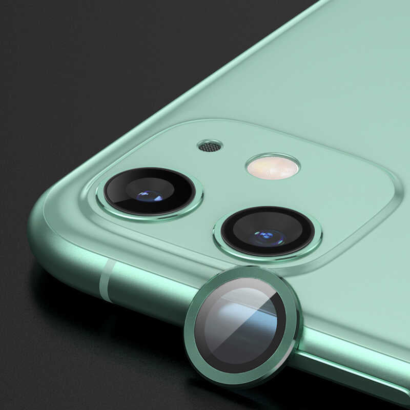 Apple iPhone 12 Mini Zore CL-07 Kamera Lens Koruyucu Koyu Gri
