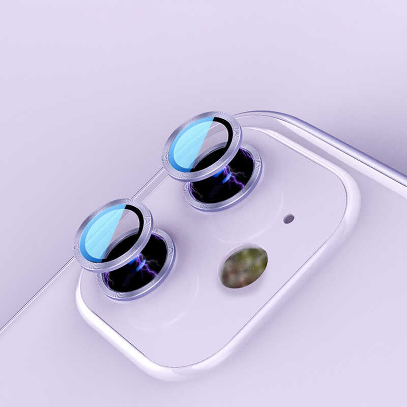 Apple iPhone 12 Mini Zore CL-07 Kamera Lens Koruyucu Koyu Gri