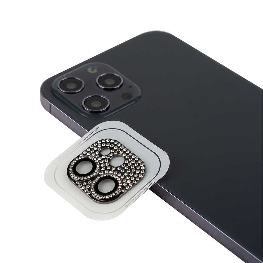 Apple iPhone 12 Mini Zore CL-08 Kamera Lens Koruyucu Mavi