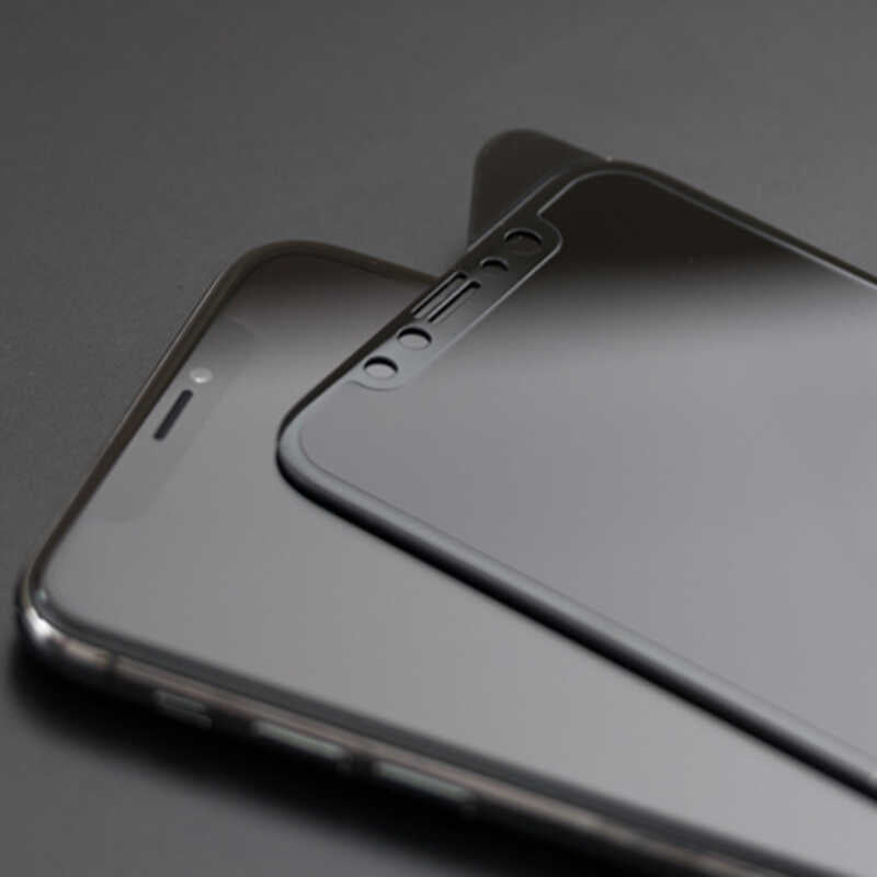 Apple iPhone 12 Pro Davin 5D Privacy Cam Ekran Koruyucu Siyah