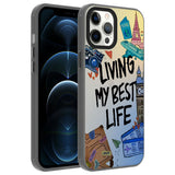 Apple iPhone 12 Pro Kılıf Desenli Zore Dragon Sert Kapak Klavye