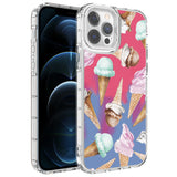 Apple iPhone 12 Pro Kılıf Kamera Korumalı Renkli Desenli Sert Silikon Zore Korn Kapak NO9