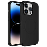 Apple iPhone 12 Pro Kılıf M-safe Wireless Şarj Özellikli Pastel Renk Silikon Zore Plas Kapak Kırmızı
