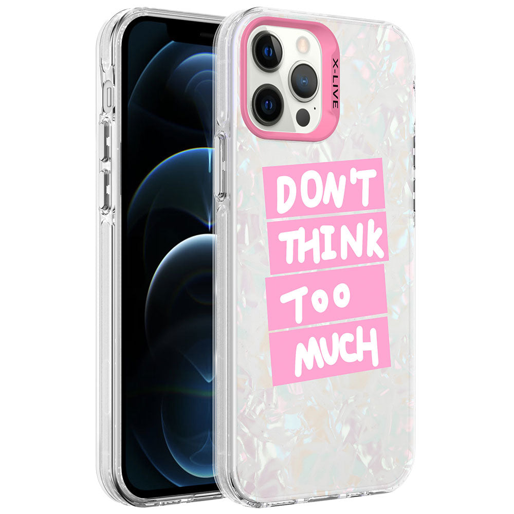 Apple iPhone 12 Pro Kılıf Mermer Desenli Zore Marbello Kapak Kahverengi