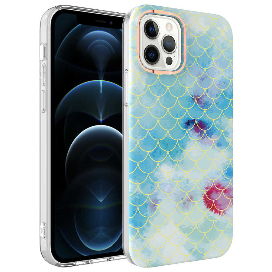 Apple iPhone 12 Pro Kılıf Zore Bella Kapak Leopar