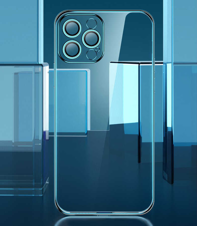 Apple iPhone 12 Pro Kılıf Zore Blok Kapak Renksiz