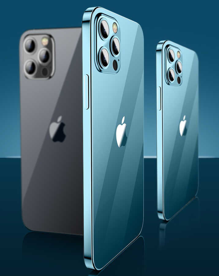 Apple iPhone 12 Pro Kılıf Zore Blok Kapak Renksiz