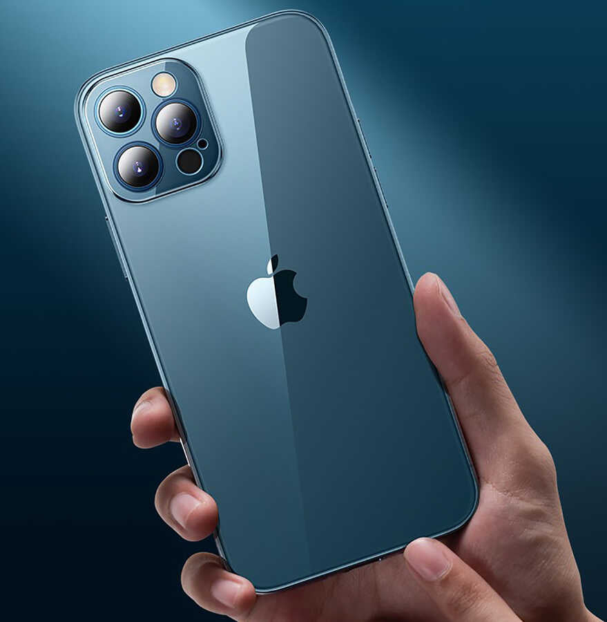 Apple iPhone 12 Pro Kılıf Zore Blok Kapak Renksiz