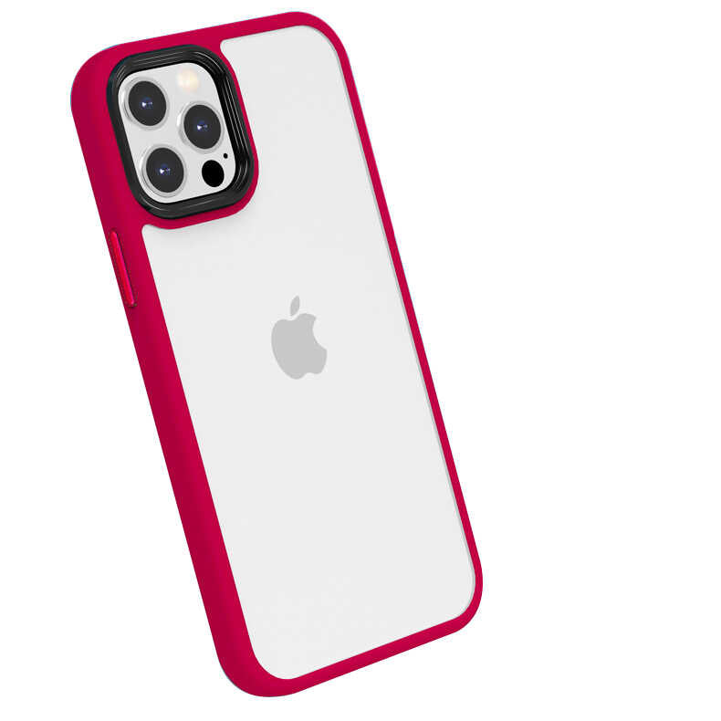 Apple iPhone 12 Pro Kılıf Zore Cann Kapak Kırmızı
