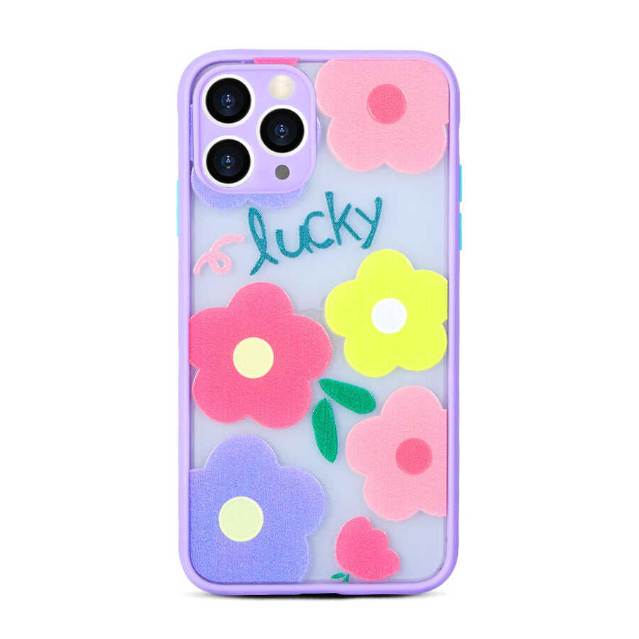 Apple iPhone 12 Pro Kılıf Zore Fily Kapak Lila