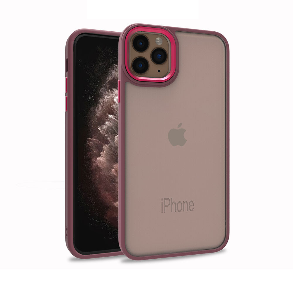 Apple iPhone 12 Pro Kılıf Zore Flora Kapak Kırmızı