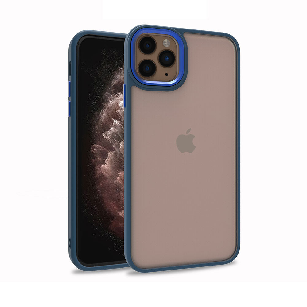 Apple iPhone 12 Pro Kılıf Zore Flora Kapak Mavi