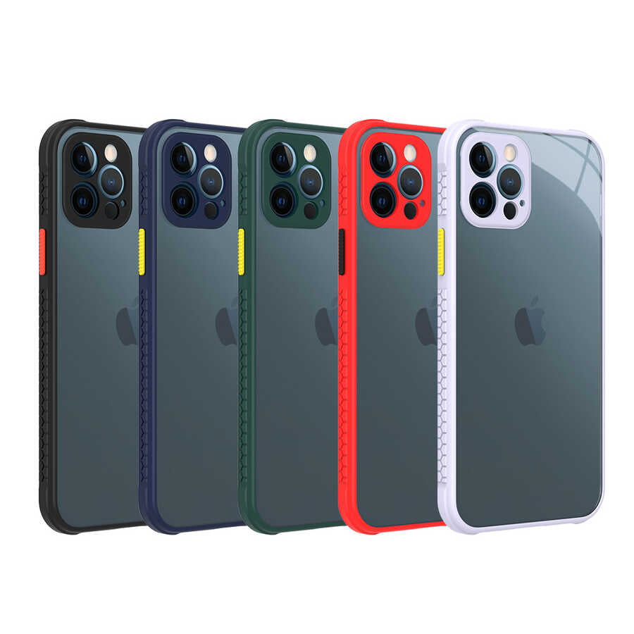 Apple iPhone 12 Pro Kılıf Zore Kaff Kapak Mor
