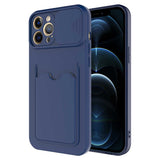 Apple iPhone 12 Pro Kılıf Zore Kartix Kapak Lacivert