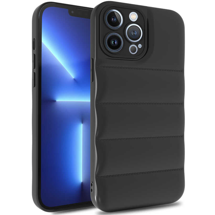 Apple iPhone 12 Pro Kılıf Zore Kasis Kapak Siyah