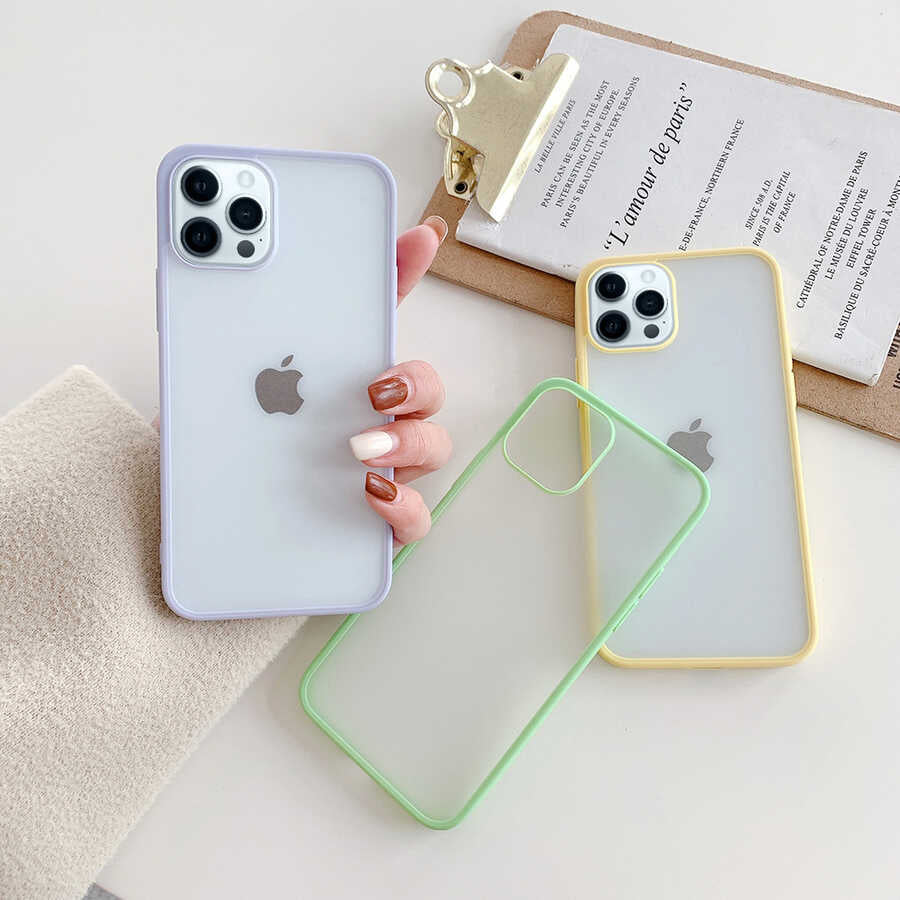 Apple iPhone 12 Pro Kılıf Zore Mess Kapak Mor