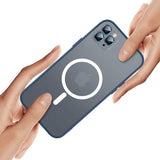 Apple iPhone 12 Pro Kılıf Zore Mokka Wireless Kapak Lila