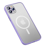 Apple iPhone 12 Pro Kılıf Zore Mokka Wireless Kapak Lila