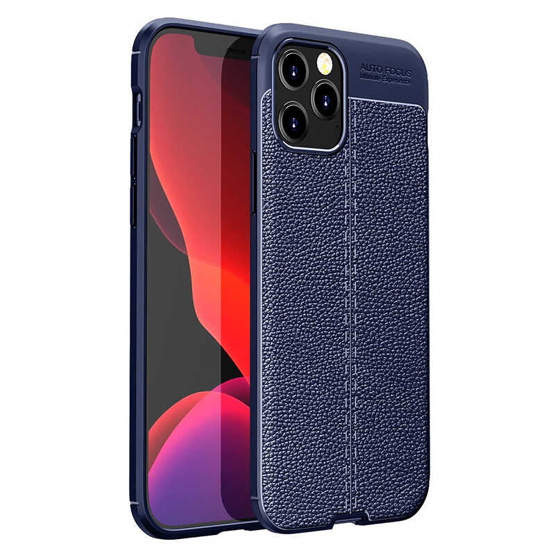 Apple iPhone 12 Pro Kılıf Zore Niss Silikon Kapak Lacivert